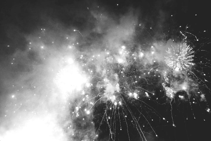 multicolored fireworks