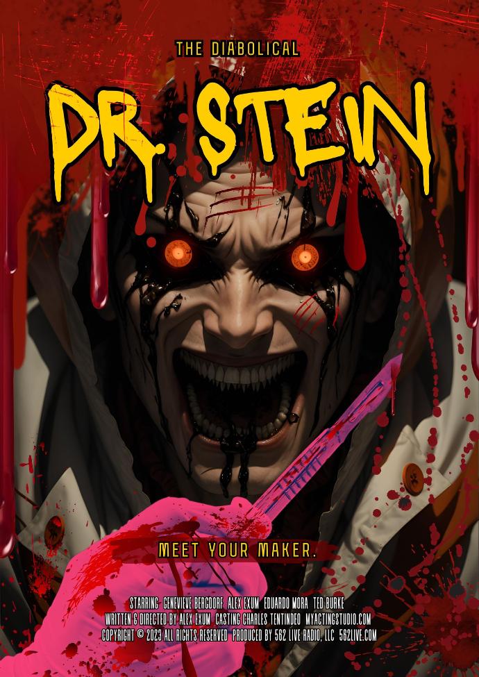 Dr. Stein Horror Poster by Alex Exum