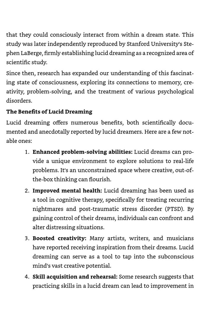 Lucidity Unleashed: A Beginner's Guide to Mastering Lucid Dreams (ebook)