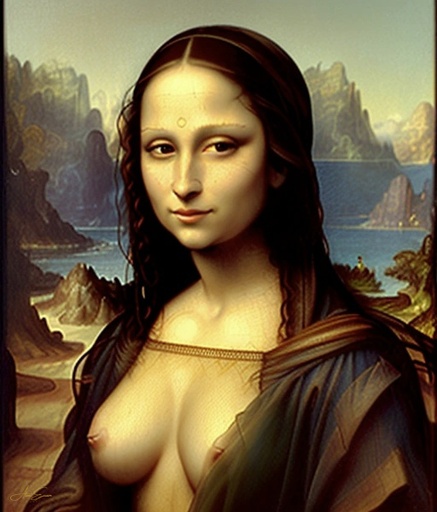 'Dirty Mona' Canvas Portrait (24x36)