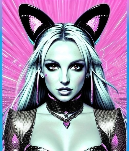 Britney Portrait #1 48 x 60 Canvas