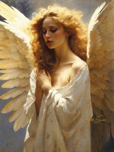 Angel #4 Canvas Art (24"x36")