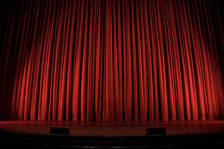 red theater curtain
